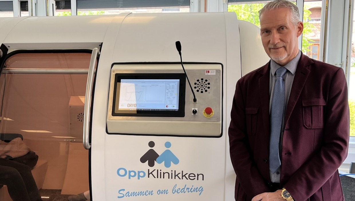 Jørn ved Oksygen og Helsesenter Finnskogen